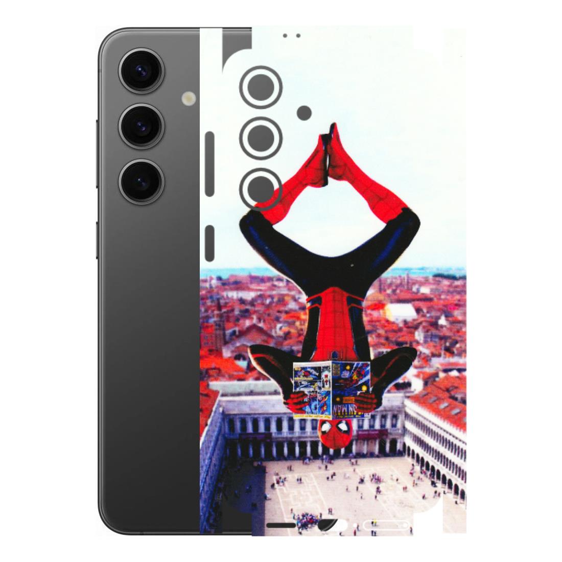 Samsung A/S Series Phone Skins (All Models) - Spiderman Hanging - 3D Embossed Finish (L-53) Samsung Galaxy S24 (5G)