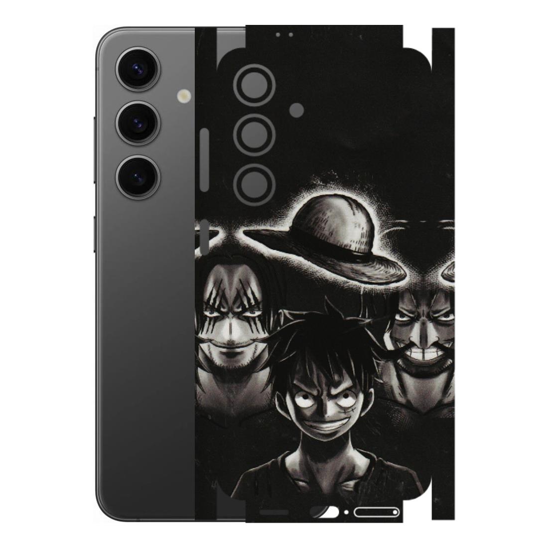 Samsung A/S Series Phone Skins (All Models) - Black Luffy Hat - 3D Embossed Finish (L-57) Samsung Galaxy S24 (5G)