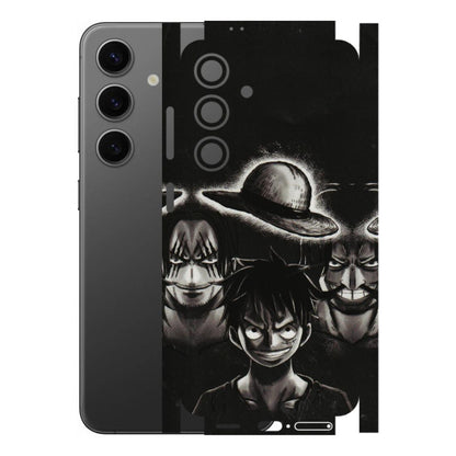 Samsung A/S Series Phone Skins (All Models) - Black Luffy Hat - 3D Embossed Finish (L-57) Samsung Galaxy S24 (5G)