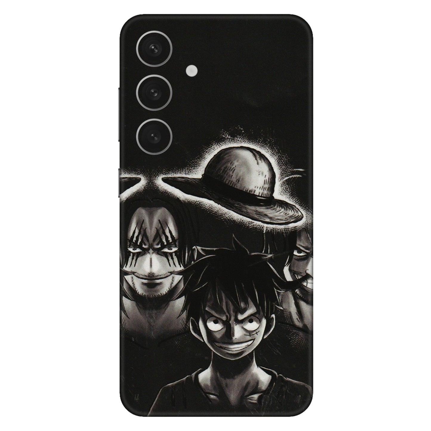 Samsung A/S Series Phone Skins (All Models) - Black Luffy Hat - 3D Embossed Finish (L-57) Samsung Galaxy S24 (5G)