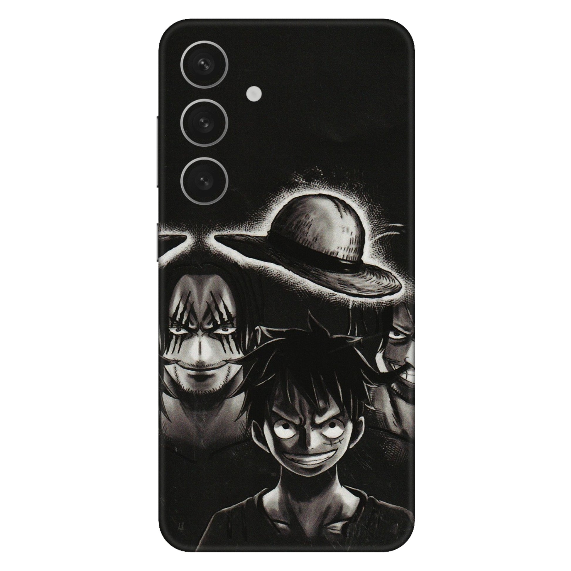 Samsung A/S Series Phone Skins (All Models) - Black Luffy Hat - 3D Embossed Finish (L-57) Samsung Galaxy S24 (5G)