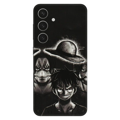 Samsung A/S Series Phone Skins (All Models) - Black Luffy Hat - 3D Embossed Finish (L-57) Samsung Galaxy S24 (5G)