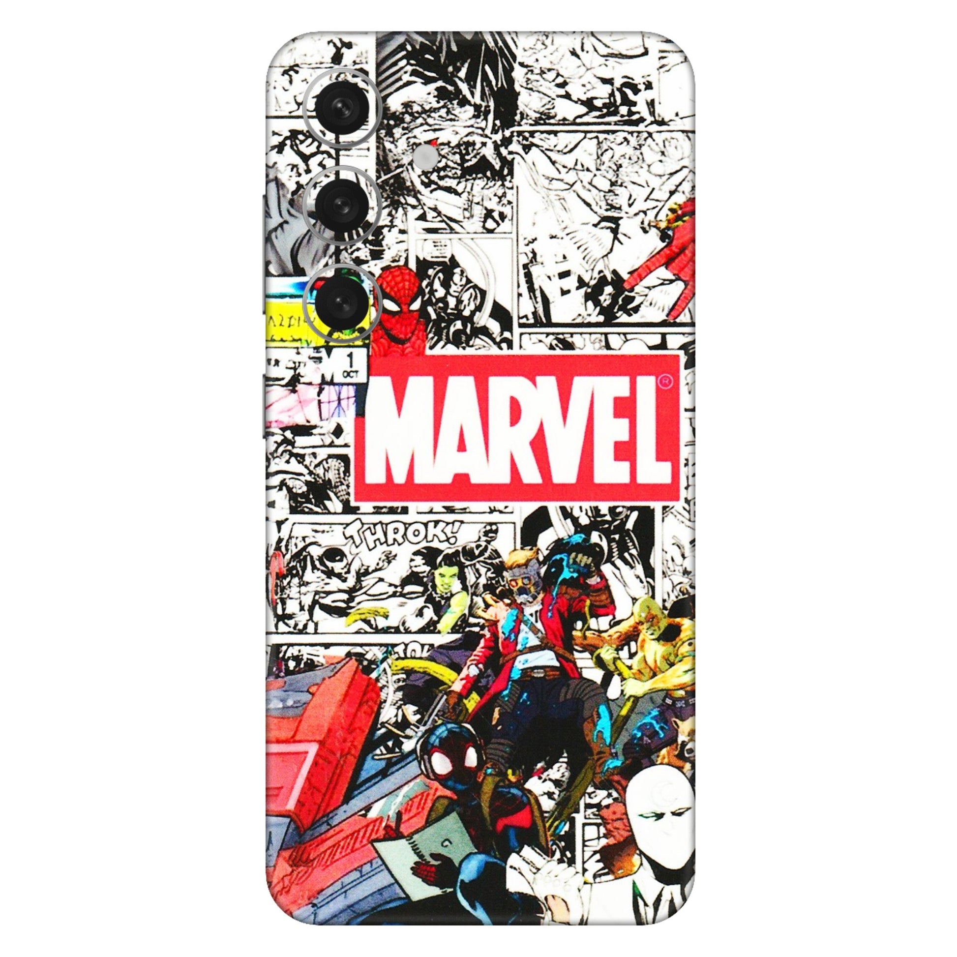 Samsung A/S Series Phone Skins (All Models) - Marvel Colorful Comic - 3D Embossed Finish (L-64) Samsung Galaxy S24 (5G)