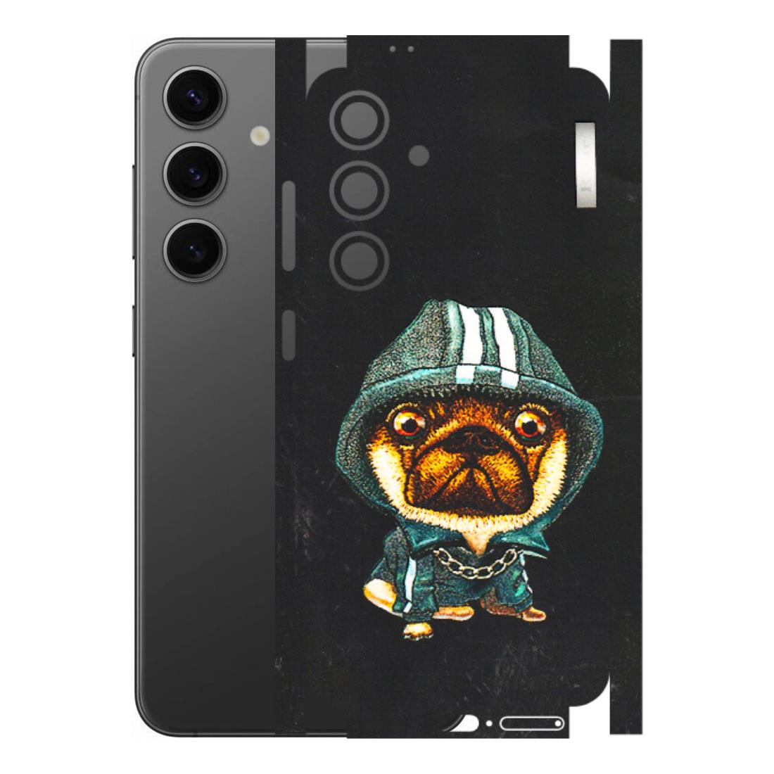 Samsung A/S Series Phone Skins (All Models) - Puppy N Hoodie - 3D Embossed Finish (L-90) Samsung Galaxy S24 (5G)