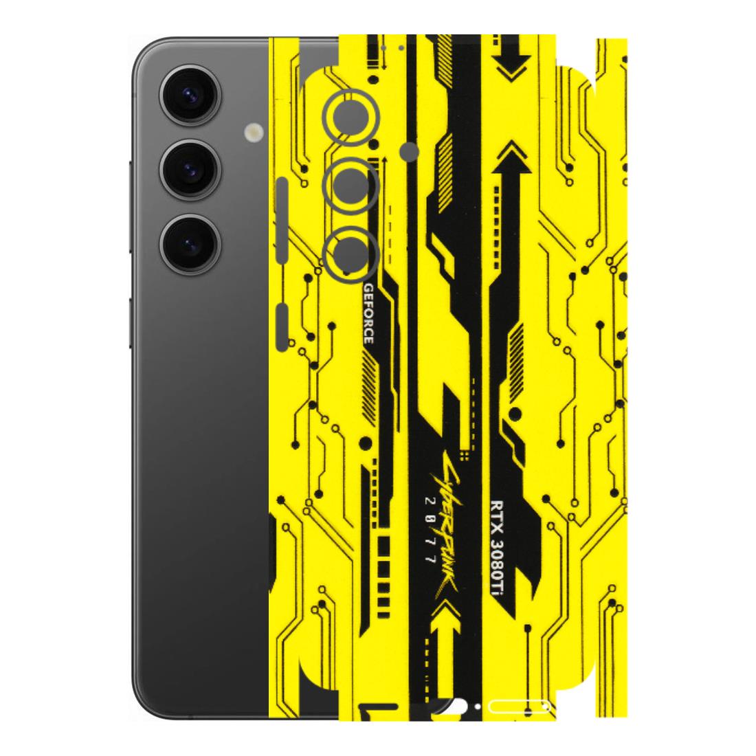 Samsung A/S Series Phone Skins (All Models) - Yellow Cyberpunk - 3D Embossed Finish (L-93) Samsung Galaxy S24 (5G)