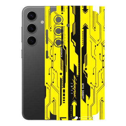 Samsung A/S Series Phone Skins (All Models) - Yellow Cyberpunk - 3D Embossed Finish (L-93) Samsung Galaxy S24 (5G)