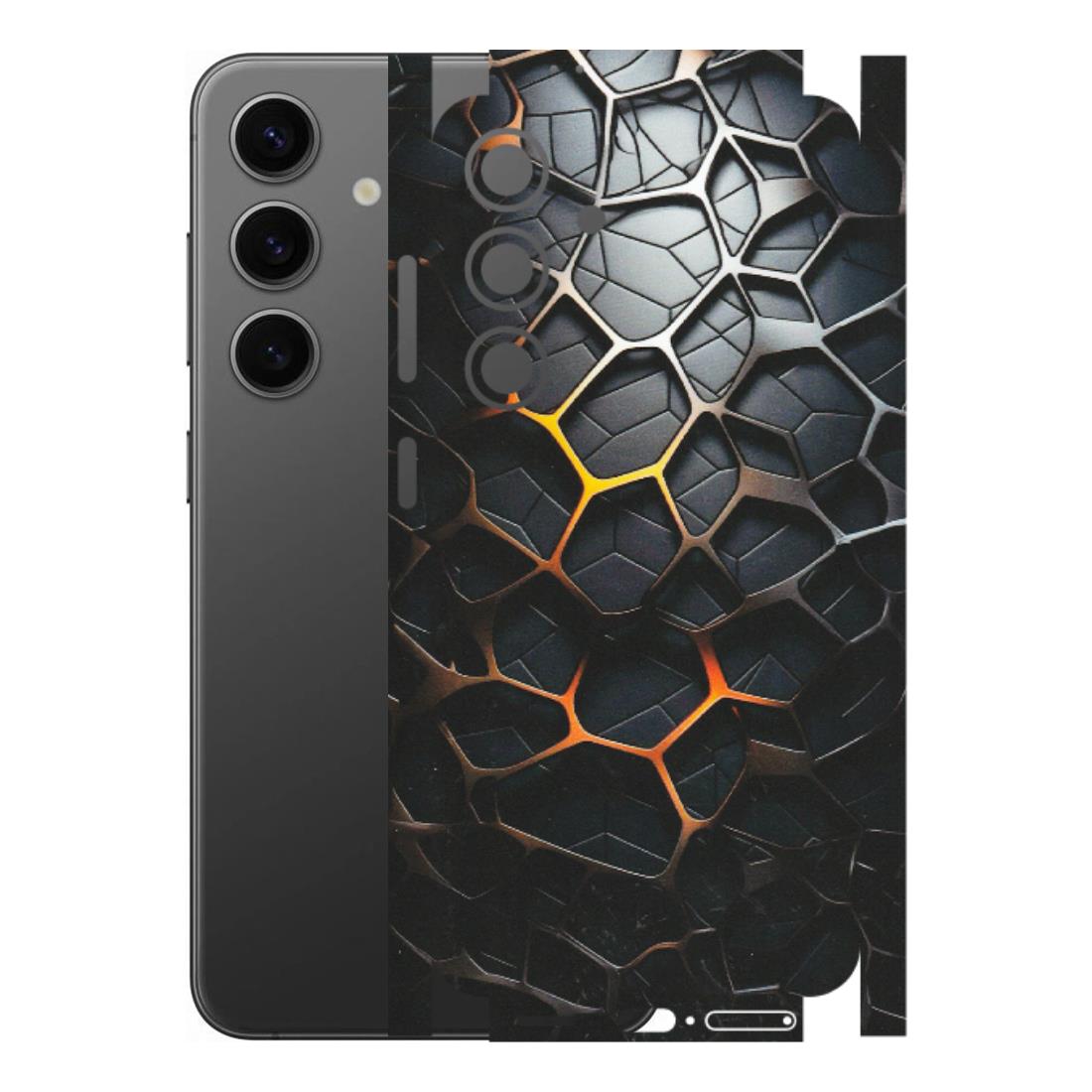 Samsung A/S Series Phone Skins (All Models) - New Abstract Graphite Tiles - Matte Finish (M-130) Samsung Galaxy S24 (5G)