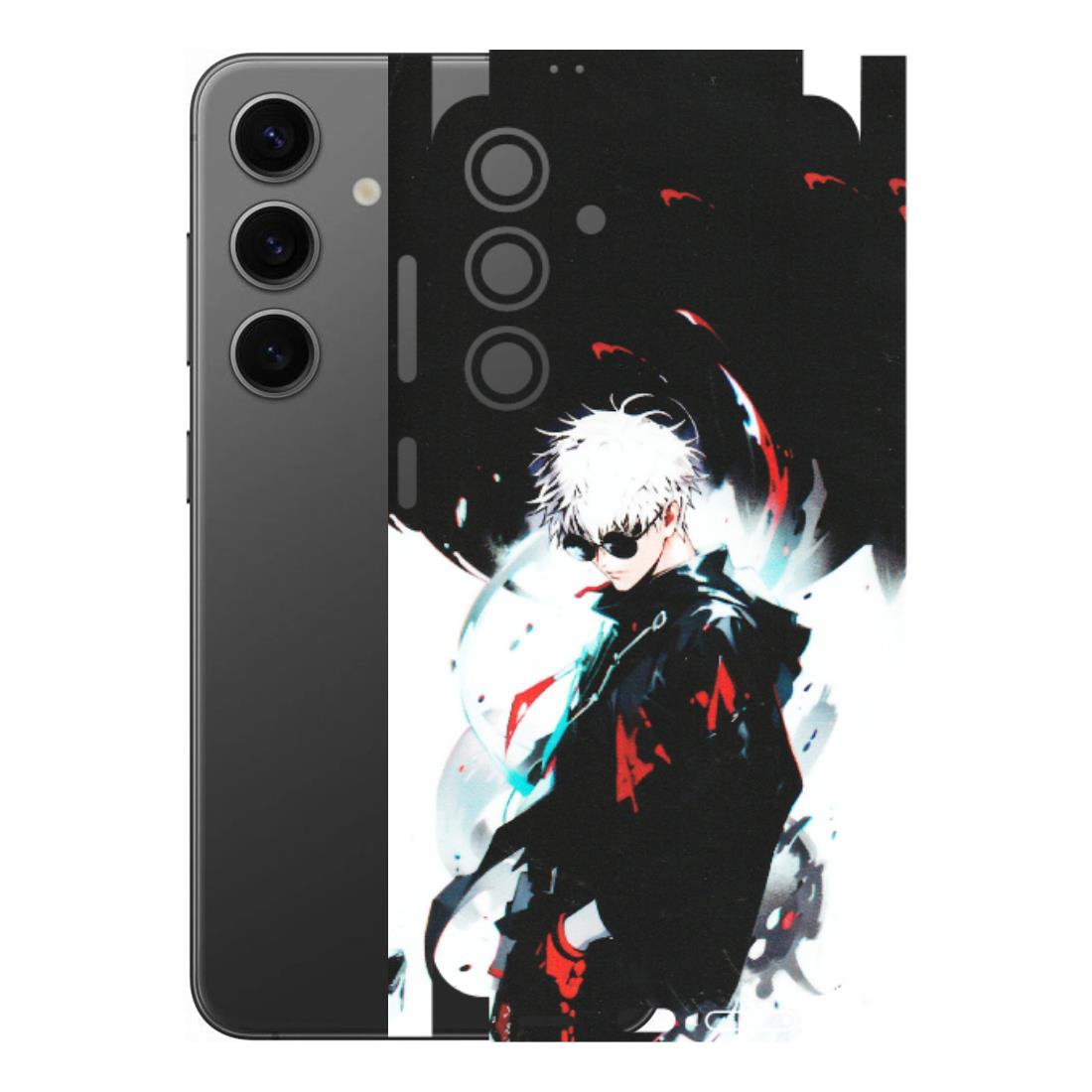 Samsung A/S Series Phone Skins (All Models) - Gojo Powerful Charater Kaisen Anime - Matte Finish (M-144) Samsung Galaxy S24 (5G)