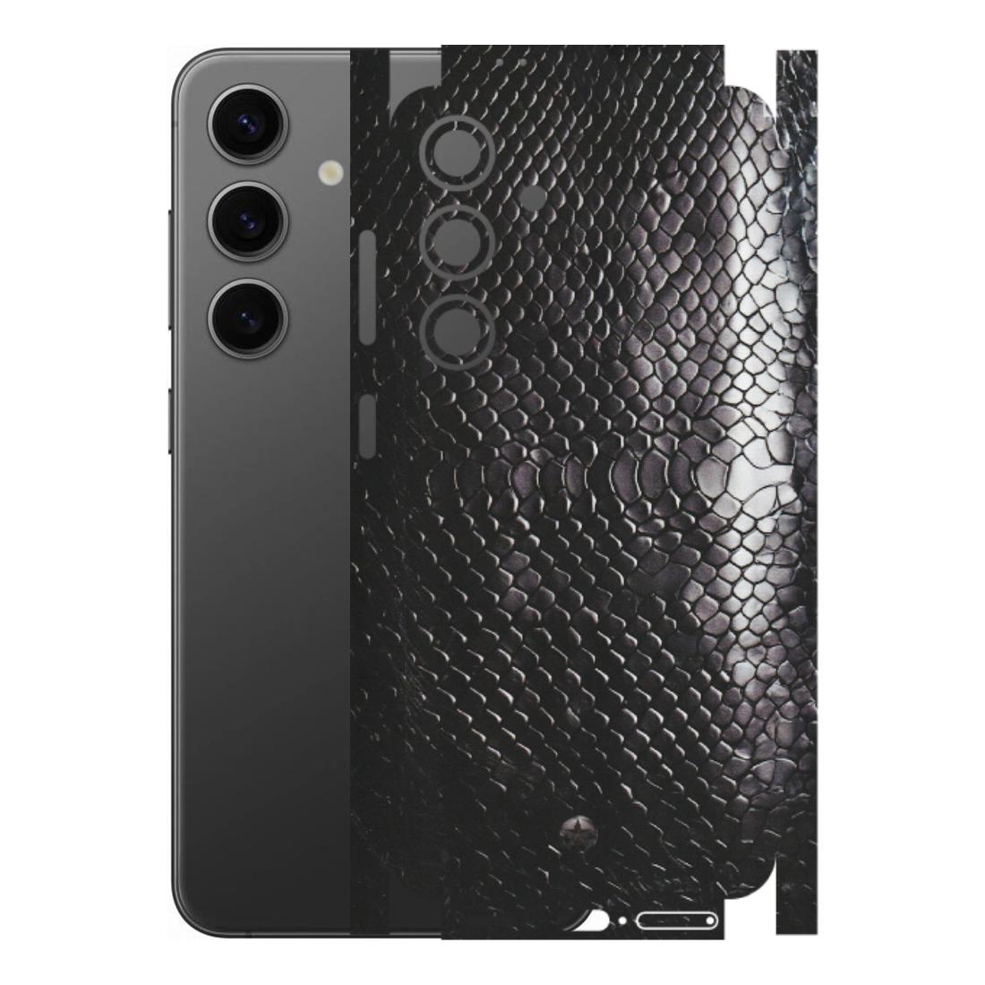 Samsung A/S Series Phone Skins (All Models) - Black Snack Leather - Matte Finish (M-147) Samsung Galaxy S24 (5G)