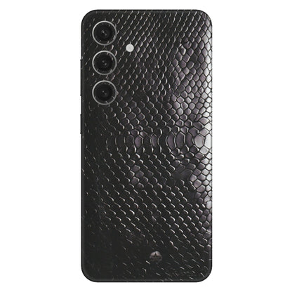 Samsung A/S Series Phone Skins (All Models) - Black Snack Leather - Matte Finish (M-147) Samsung Galaxy S24 (5G)
