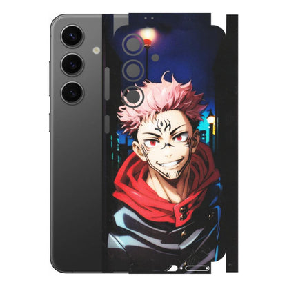 Samsung A/S Series Phone Skins (All Models) - Yuji Itadori Funny Face Anime - Matte Finish (M-152) Samsung Galaxy S24 (5G)