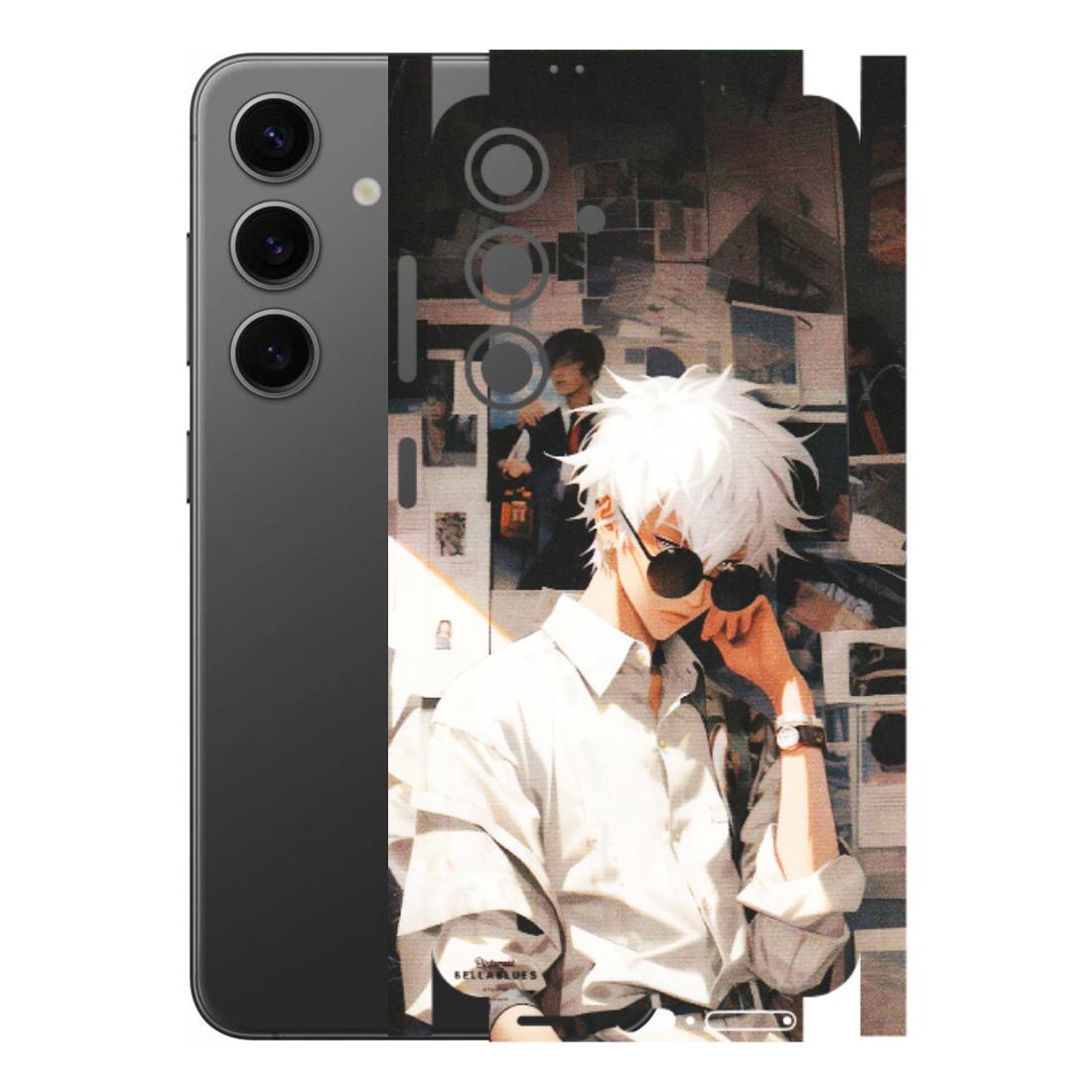 Samsung A/S Series Phone Skins (All Models) - Gojo Satoru Jujustu Kaisen Anime - Matte Finish (M-156) Samsung Galaxy S24 (5G)