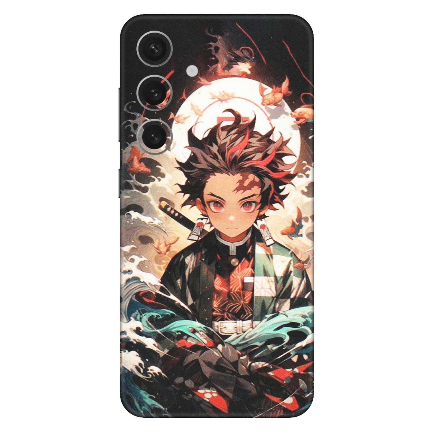Samsung A/S Series Phone Skins (All Models) - Tanjiro Demon Slayer Anime - Matte Finish (M-158) Samsung Galaxy S24 (5G)