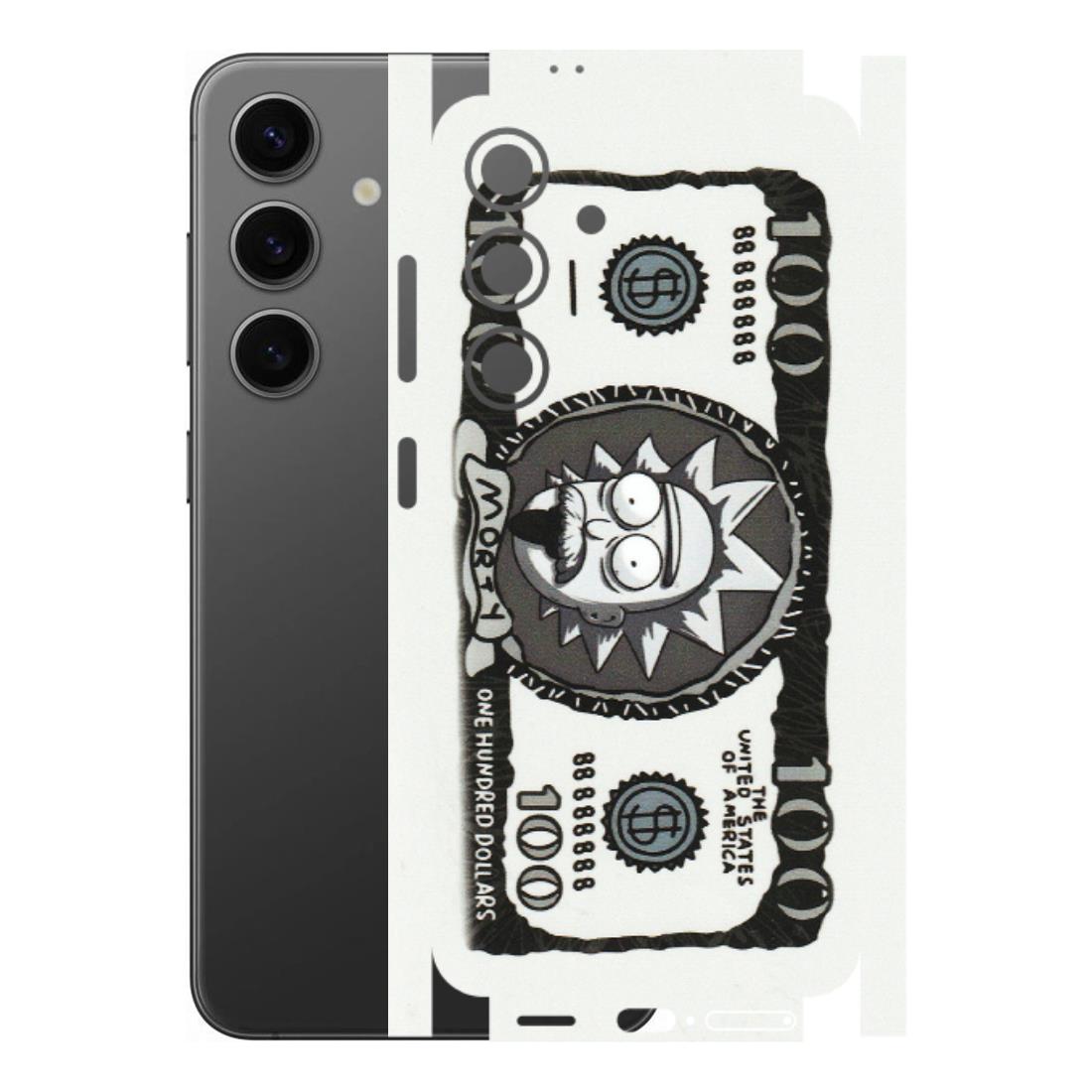 Samsung A/S Series Phone Skins (All Models) - Rick And Morty Hundred Dollar Anime - Matte Finish (M-161) Samsung Galaxy S24 (5G)