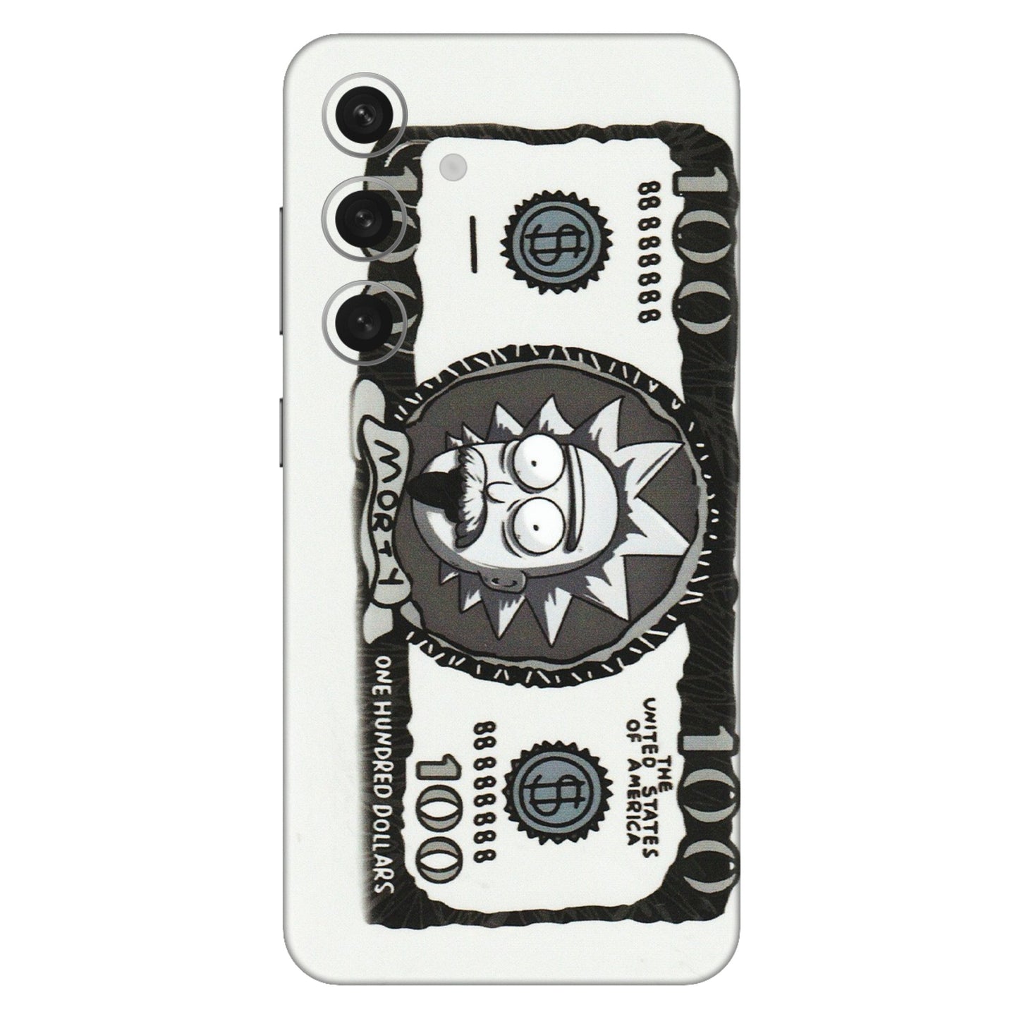 Samsung A/S Series Phone Skins (All Models) - Rick And Morty Hundred Dollar Anime - Matte Finish (M-161) Samsung Galaxy S24 (5G)