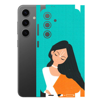 Samsung A/S Series Phone Skins (All Models) - Radhe Radhe With Hindu Symbol - Matte Finish (M-164) Samsung Galaxy S24 (5G)