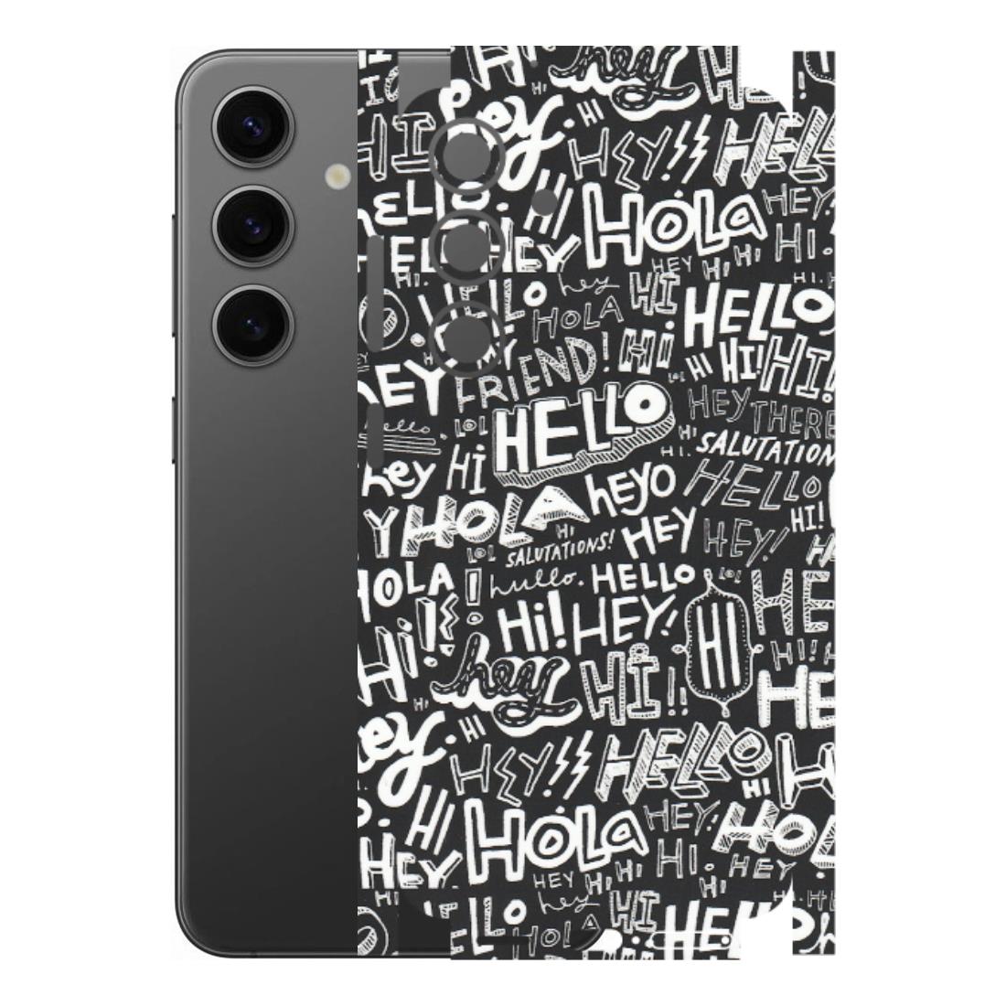 Samsung A/S Series Phone Skins (All Models) - Hi Hello Doodles - Matte Finish (M-25) Samsung Galaxy S24 (5G)