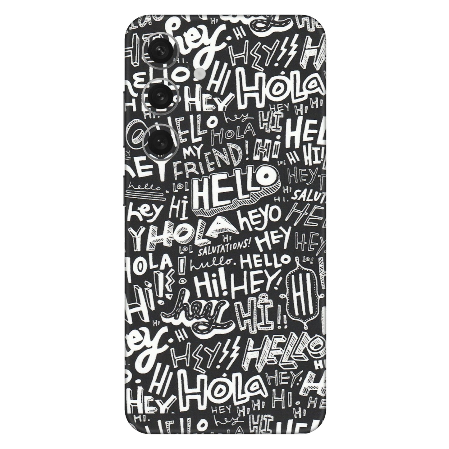 Samsung A/S Series Phone Skins (All Models) - Hi Hello Doodles - Matte Finish (M-25) Samsung Galaxy S24 (5G)