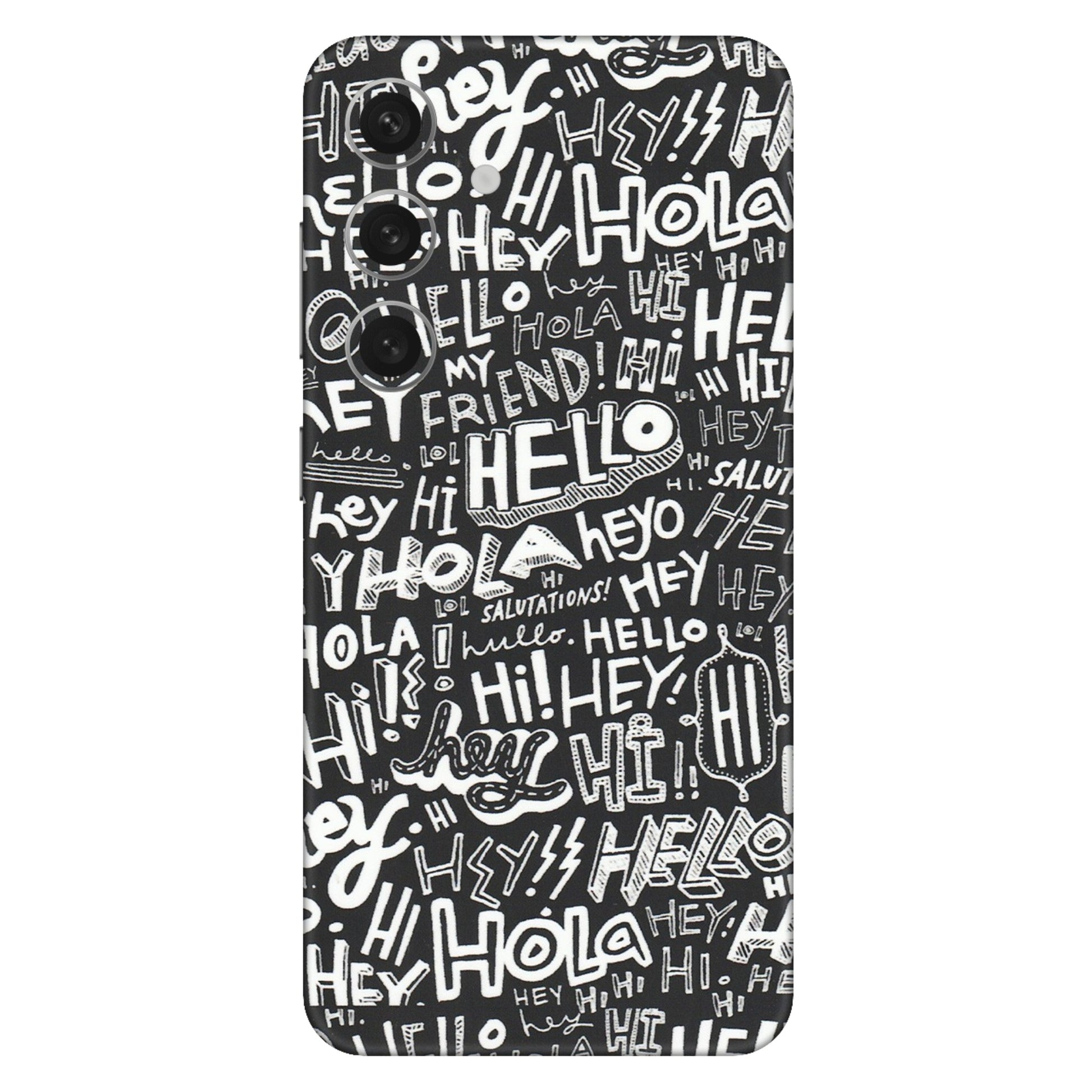 Samsung A/S Series Phone Skins (All Models) - Hi Hello Doodles - Matte Finish (M-25) Samsung Galaxy S24 (5G)