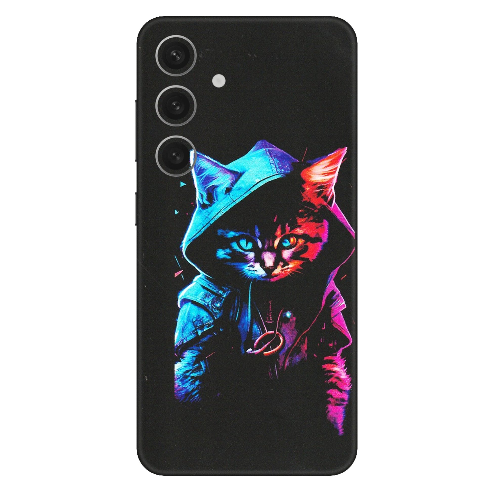Samsung A/S Series Phone Skins (All Models) - Cyberpunk Cat - Matte Finish (M-45) Samsung Galaxy S24 (5G)