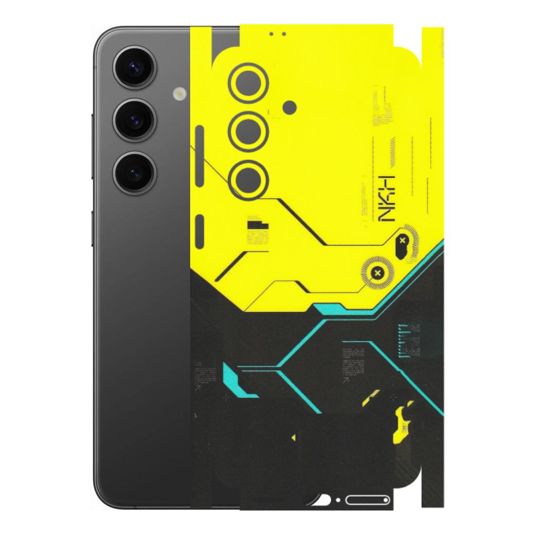 Samsung A/S Series Phone Skins (All Models) - Black Yellow Technica - Matte Finish (M-53) Samsung Galaxy S24 (5G)
