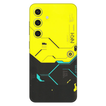 Samsung A/S Series Phone Skins (All Models) - Black Yellow Technica - Matte Finish (M-53) Samsung Galaxy S24 (5G)