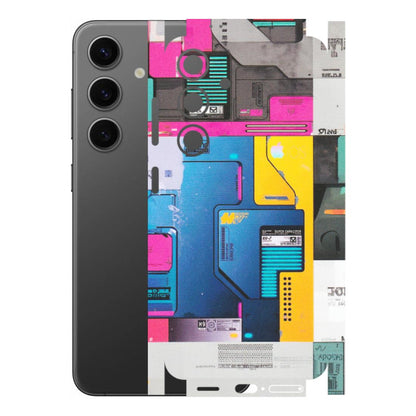 Samsung A/S Series Phone Skins (All Models) - Colourfull Motherboard Internals - Matte Finish (M-55) Samsung Galaxy S24 (5G)