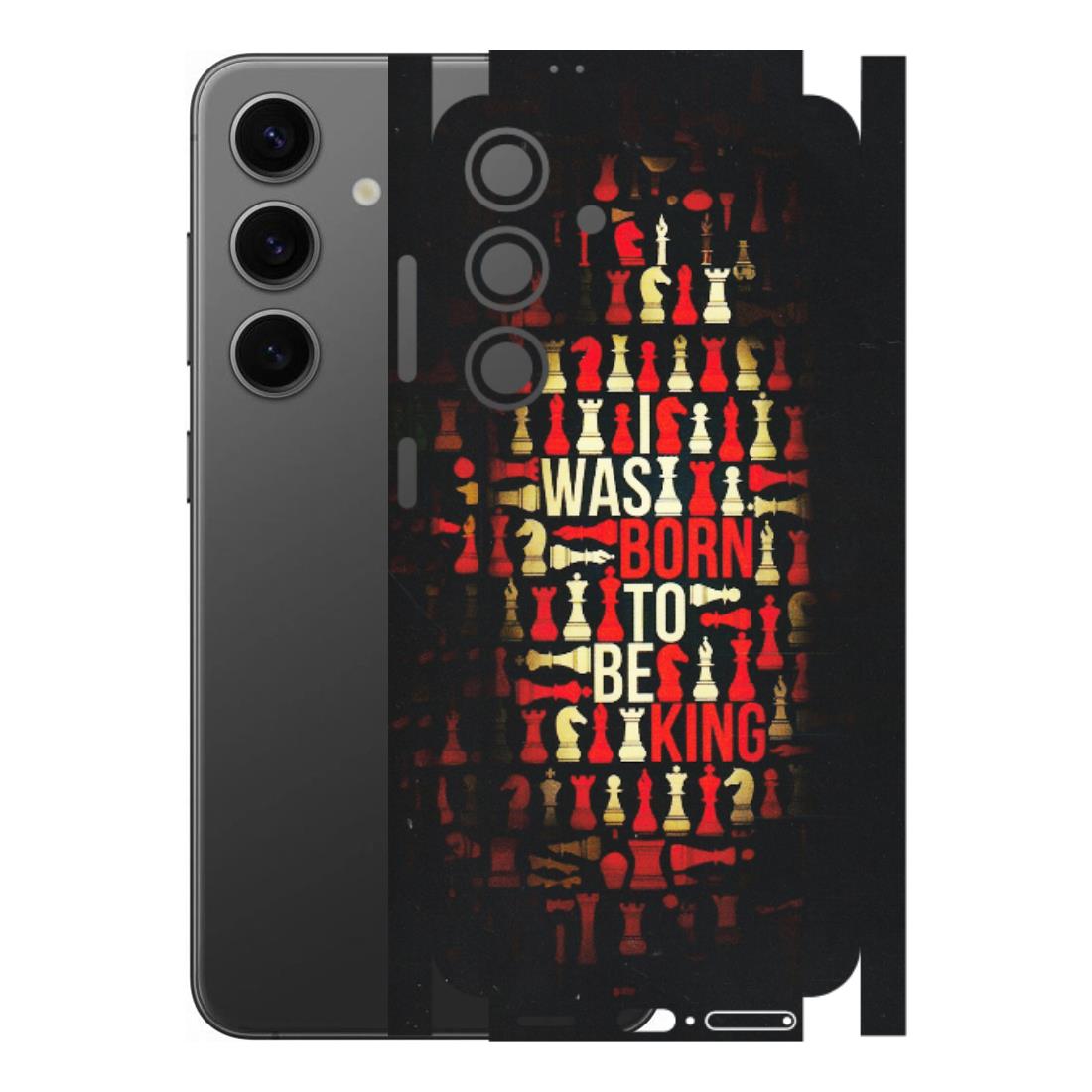 Samsung A/S Series Phone Skins (All Models) - Born To Be King - Matte Finish (M-73) Samsung Galaxy S24 (5G)