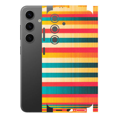Samsung A/S Series Phone Skins (All Models) - Colourful Stripes Soothing Effect - Matte Finish (M-86) Samsung Galaxy S24 (5G)