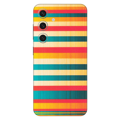 Samsung A/S Series Phone Skins (All Models) - Colourful Stripes Soothing Effect - Matte Finish (M-86) Samsung Galaxy S24 (5G)