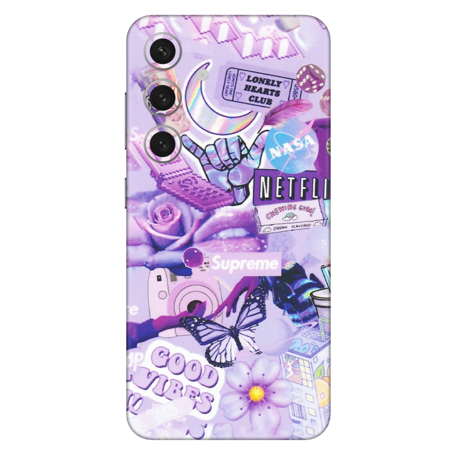 Samsung A/S Series Phone Skins (All Models) - Supreme Purple Magic - Matte Finish (M-88) Samsung Galaxy S24 (5G)