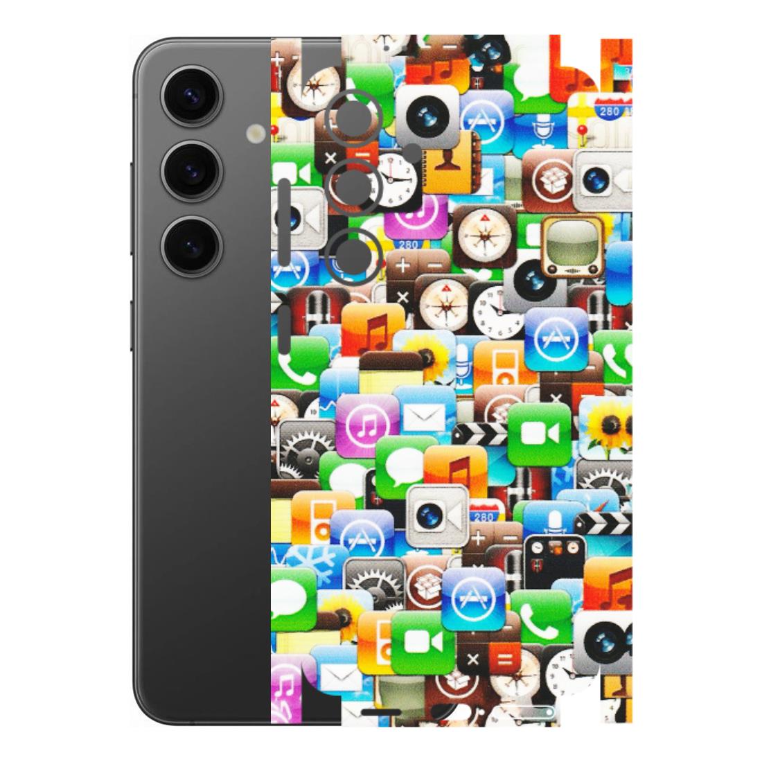 Samsung A/S Series Phone Skins (All Models) - All Apple Icons - Matte Finish (M-93) Samsung Galaxy S24 (5G)