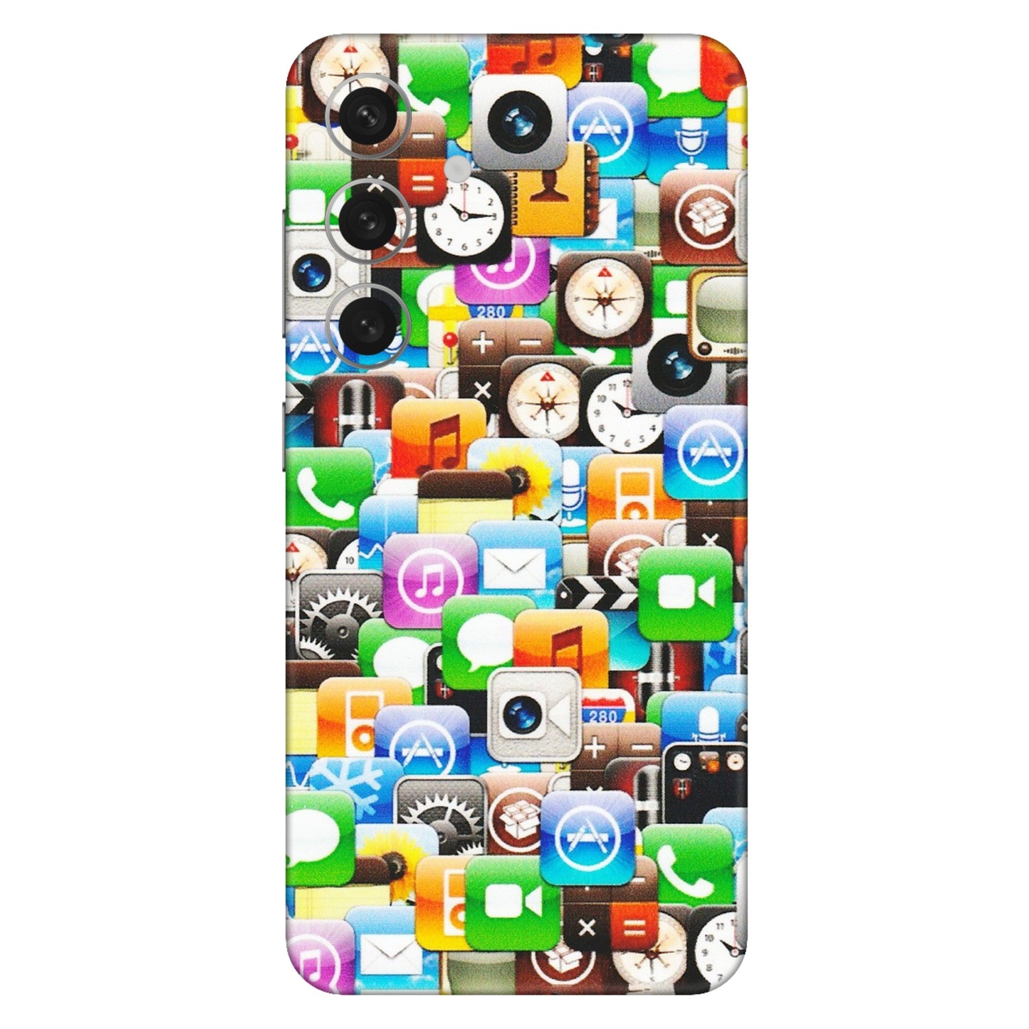 Samsung A/S Series Phone Skins (All Models) - All Apple Icons - Matte Finish (M-93) Samsung Galaxy S24 (5G)