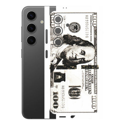 Samsung A/S Series Phone Skins (All Models) - 100 Dollar Currency - Transparent Finish (T-01) Samsung Galaxy S24 (5G)
