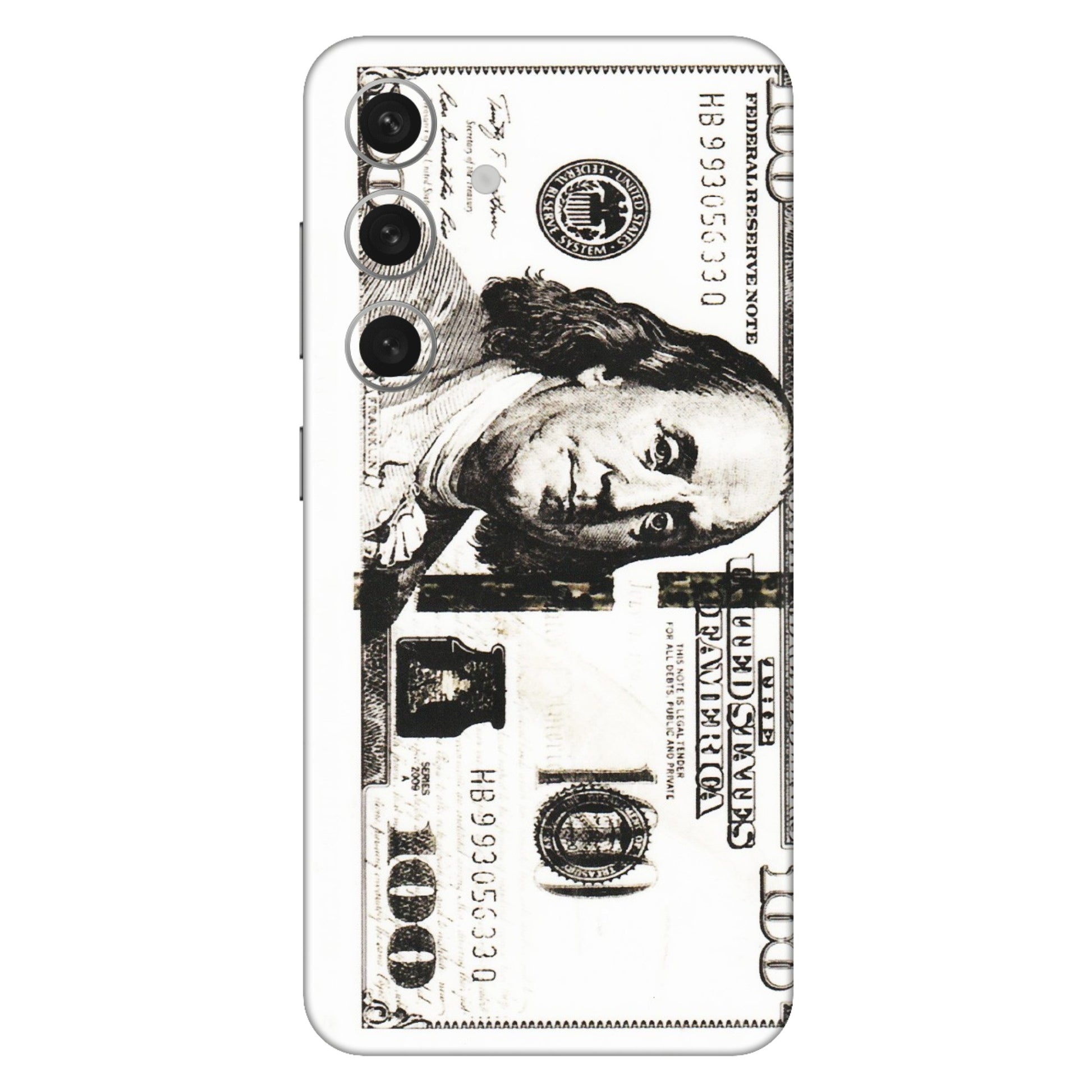 Samsung A/S Series Phone Skins (All Models) - 100 Dollar Currency - Transparent Finish (T-01) Samsung Galaxy S24 (5G)