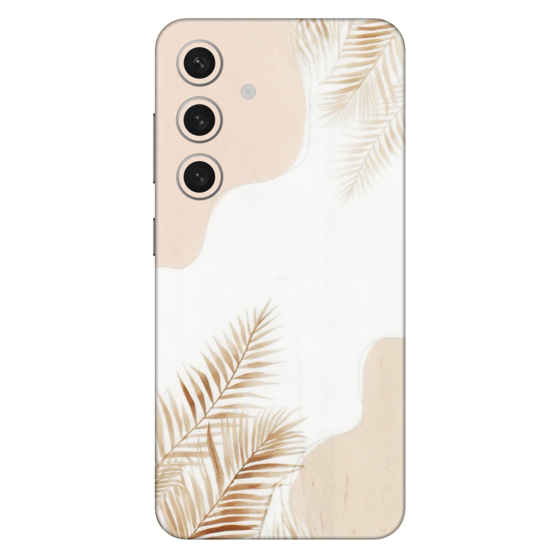 Samsung A/S Series Phone Skins (All Models) - Gold Petals Abstract - Transparent Finish (T-08) Samsung Galaxy S24 (5G)