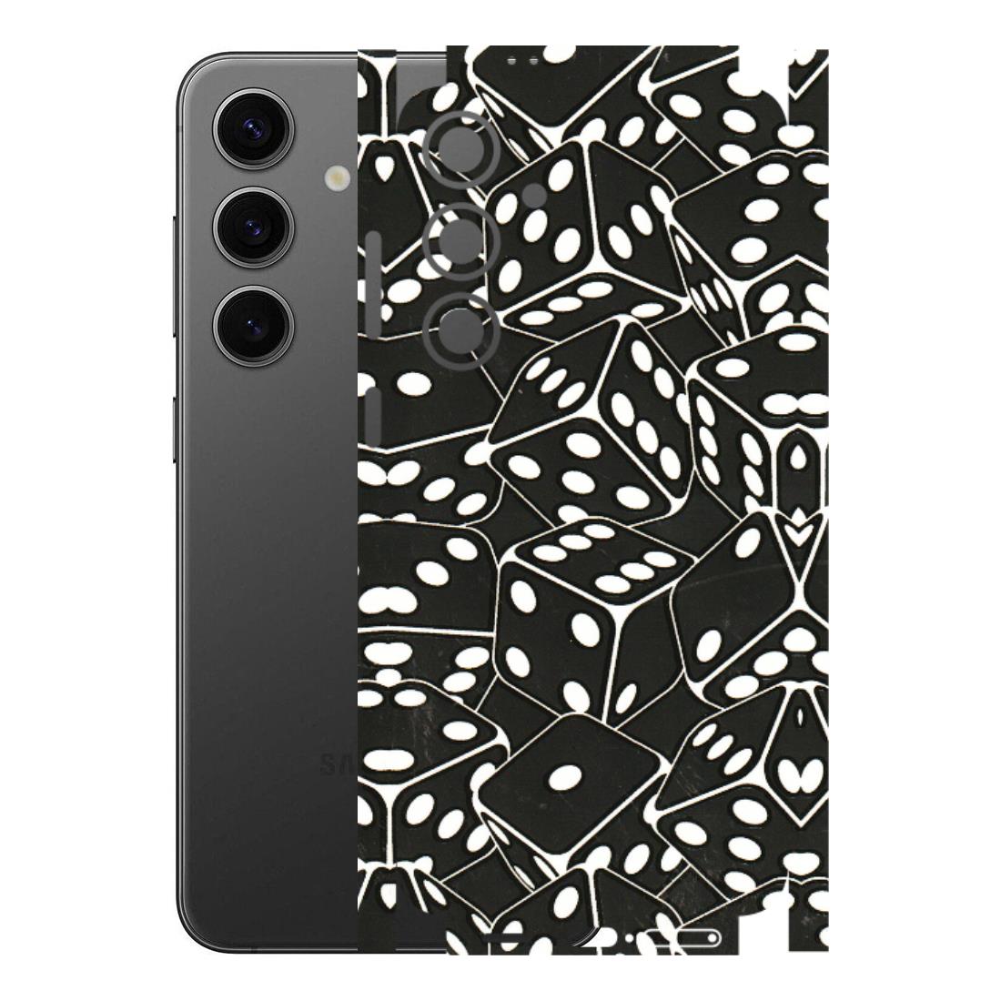 Samsung A/S Series Phone Skins (All Models) - Big Black Dices - 3D Embossed Finish (L-106) Samsung Galaxy S24 Plus