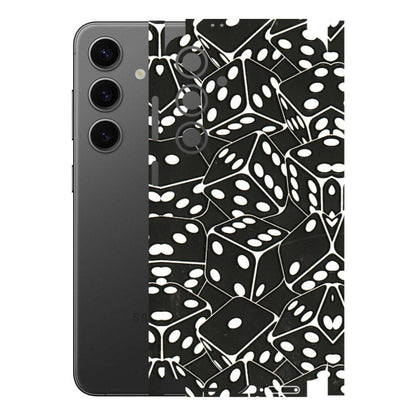 Samsung A/S Series Phone Skins (All Models) - Big Black Dices - 3D Embossed Finish (L-106) Samsung Galaxy S24 Plus