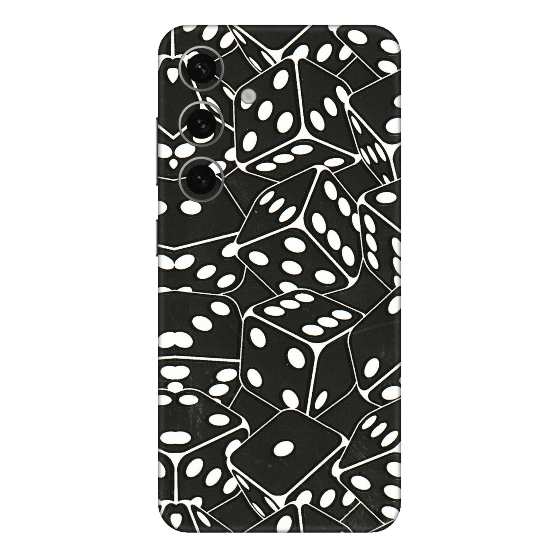 Samsung A/S Series Phone Skins (All Models) - Big Black Dices - 3D Embossed Finish (L-106) Samsung Galaxy S24 Plus