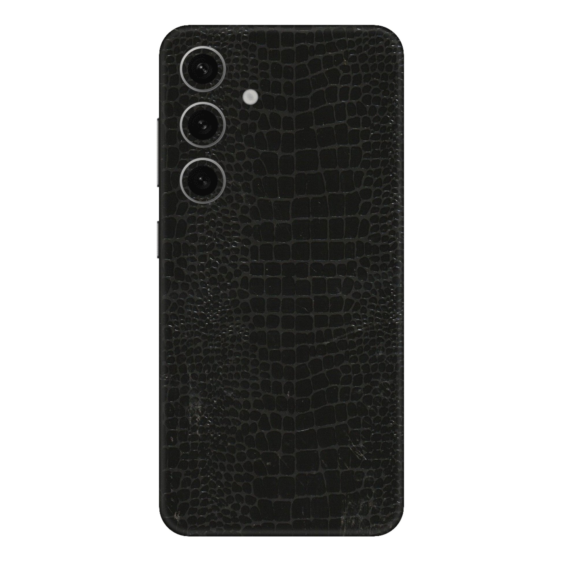 Samsung A/S Series Phone Skins (All Models) - Snake Leather Black - 3D Embossed Finish (L-107) Samsung Galaxy S24 Plus
