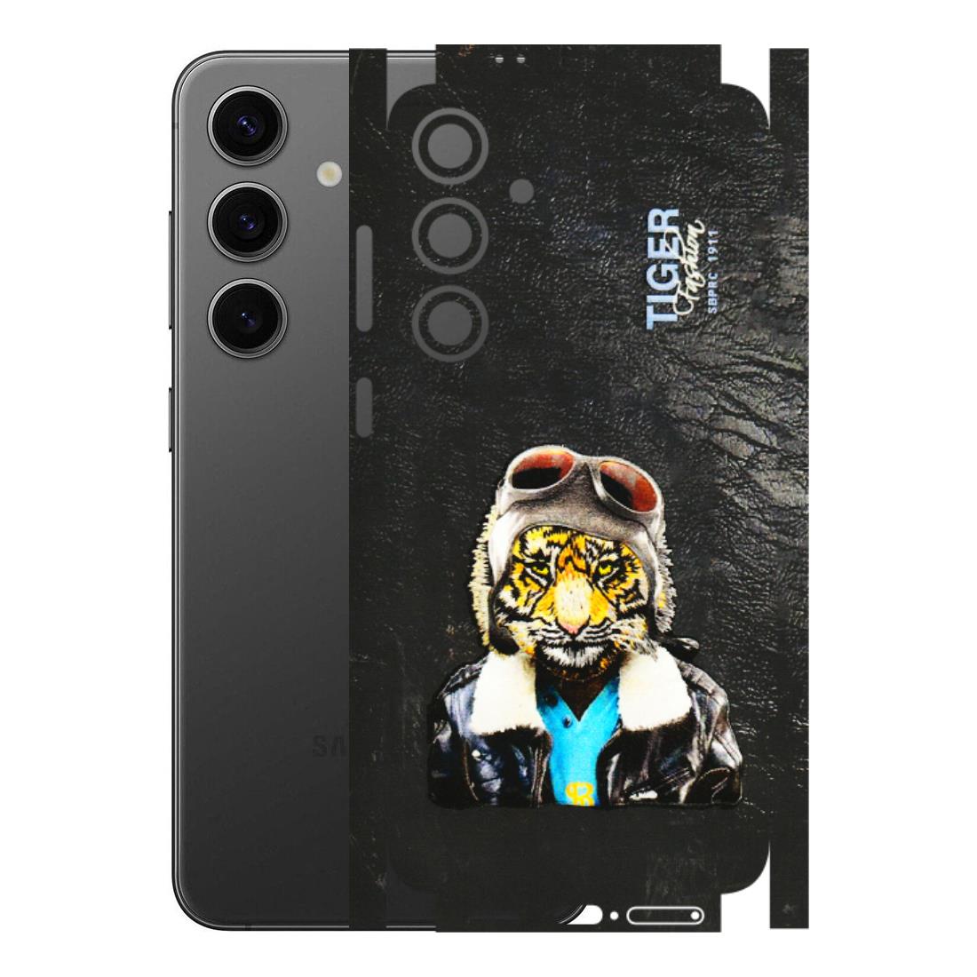 Samsung A/S Series Phone Skins (All Models) - Rider Tiger - 3D Embossed Finish (L-113) Samsung Galaxy S24 Plus