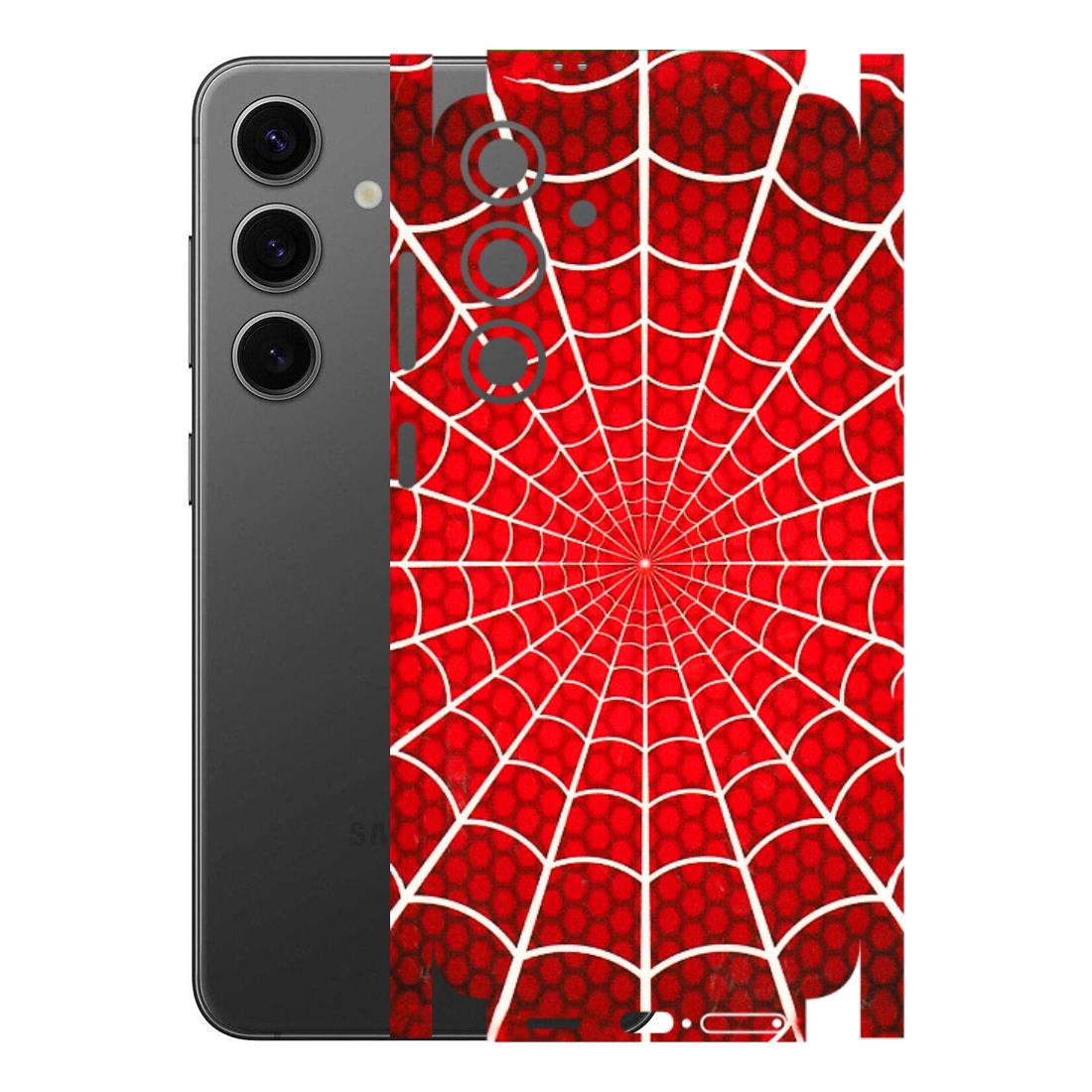 Samsung A/S Series Phone Skins (All Models) - Classic Spidey Web - 3D Embossed Finish (L-115) Samsung Galaxy S24 Plus