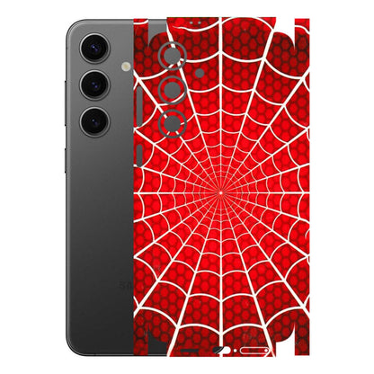 Samsung A/S Series Phone Skins (All Models) - Classic Spidey Web - 3D Embossed Finish (L-115) Samsung Galaxy S24 Plus