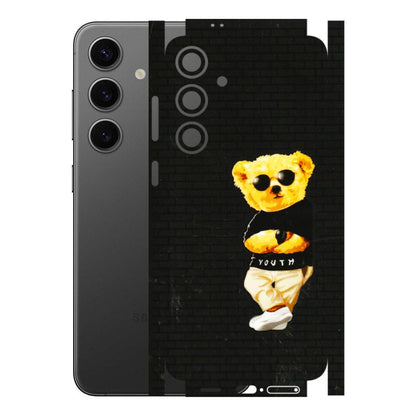Samsung A/S Series Phone Skins (All Models) - Classy Teddy Bear - 3D Embossed Finish (L-116) Samsung Galaxy S24 Plus