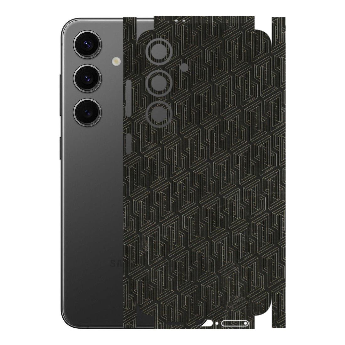 Samsung A/S Series Phone Skins (All Models) - Black Abstract Pattern - 3D Embossed Finish (L-117) Samsung Galaxy S24 Plus