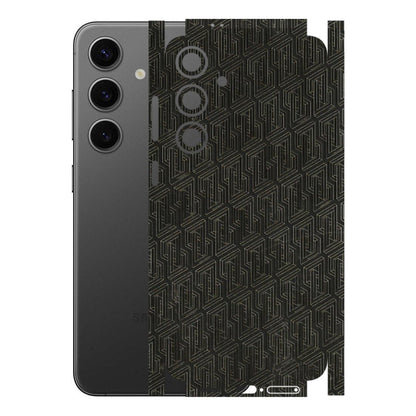 Samsung A/S Series Phone Skins (All Models) - Black Abstract Pattern - 3D Embossed Finish (L-117) Samsung Galaxy S24 Plus