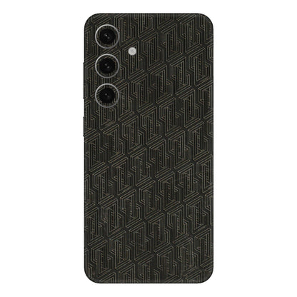 Samsung A/S Series Phone Skins (All Models) - Black Abstract Pattern - 3D Embossed Finish (L-117) Samsung Galaxy S24 Plus