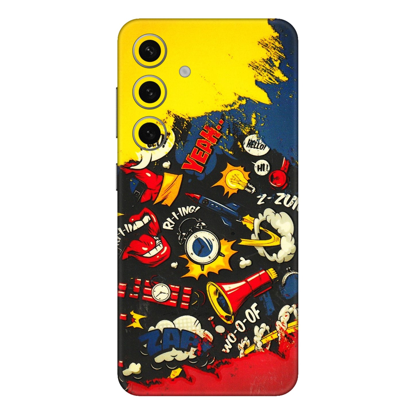 Samsung A/S Series Phone Skins (All Models) - Pacific Doodle Art - 3D Embossed Finish (L-120) Samsung Galaxy S24 Plus