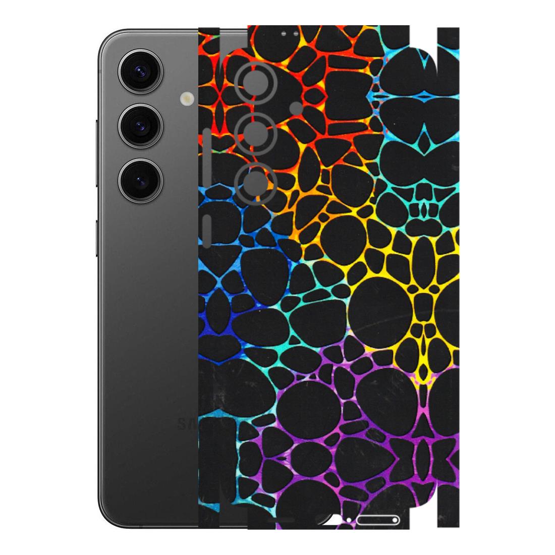 Samsung A/S Series Phone Skins (All Models) - Abstract Art MultiColour - 3D Embossed Finish (L-133) Samsung Galaxy S24 Plus