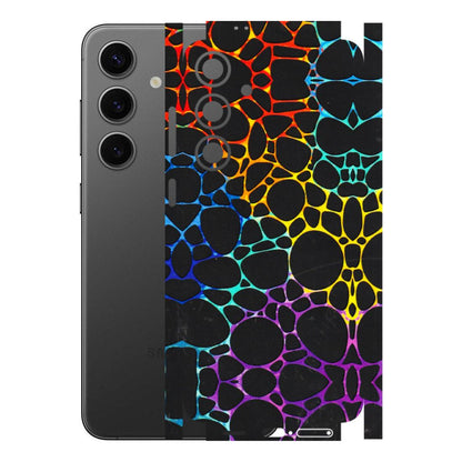 Samsung A/S Series Phone Skins (All Models) - Abstract Art MultiColour - 3D Embossed Finish (L-133) Samsung Galaxy S24 Plus